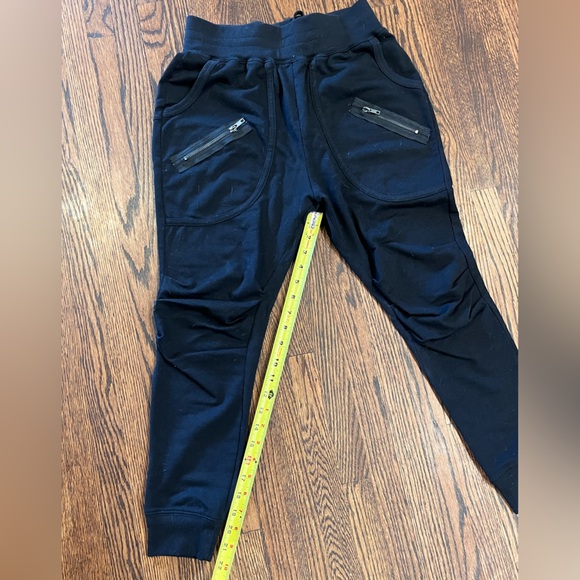 URBAN COOL BLACK DANCE/ATHLETIC PANTS WITH ZIPPERS - Picture 6 of 8